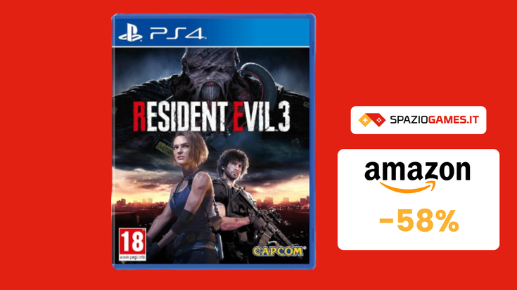 Resident Evil 3 per PS4 a soli 29€: contro il terribile Nemesis!