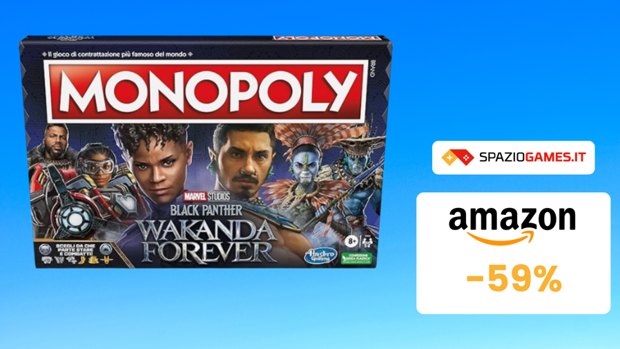 Immagine di Monopoly Wakanda Forever a soli 15€ per i fan di Black Panther!