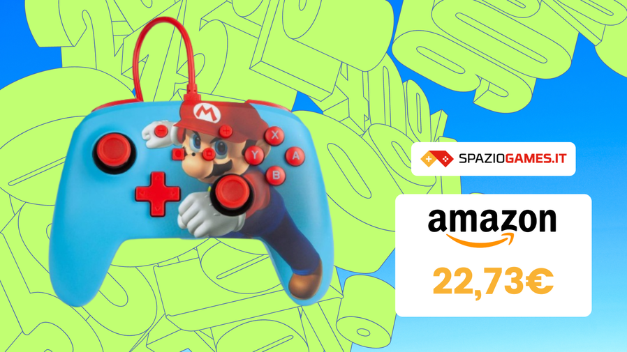 Immagine di CHE PREZZO! Controller Switch di Super Mario a soli 22,73€!