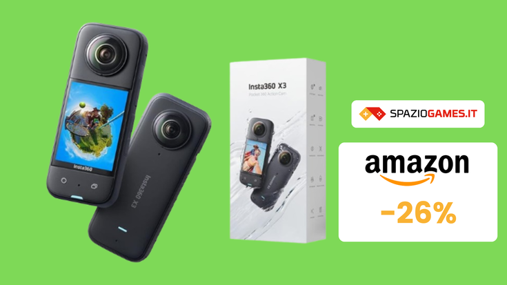 Action cam insta360 X3 a soli 399€ per le vostre avventure!