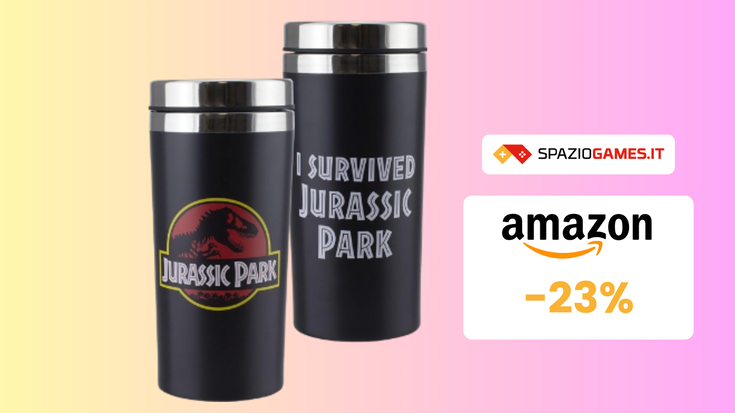 Travel mug di Jurassic Park a 14€: IMPERDIBILE per i fan!