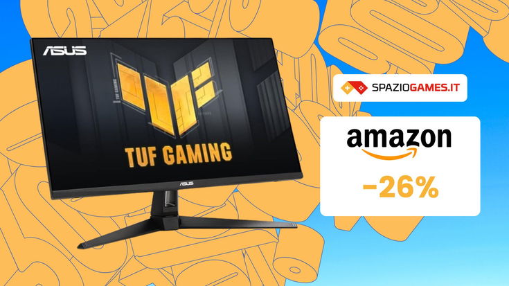 Prestazioni da PRO: monitor gaming ASUS TUF da 27" 180 Hz con uno sconto del 26%!