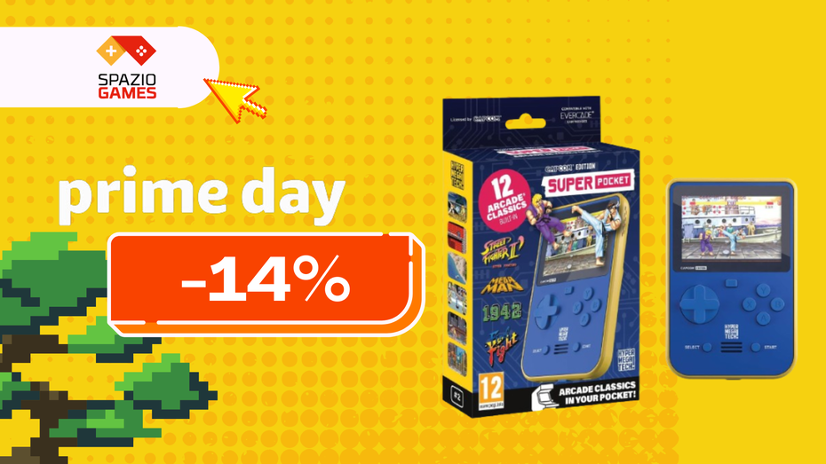 Immagine di Mini console Super Pocket Capcom Edition oggi a SOLI 45€!