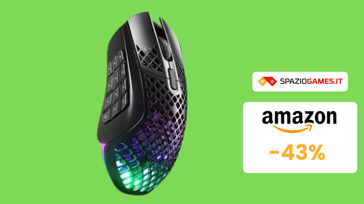 Mouse da gaming SteelSeries Aerox 9 a 92€: scontato del 43%!