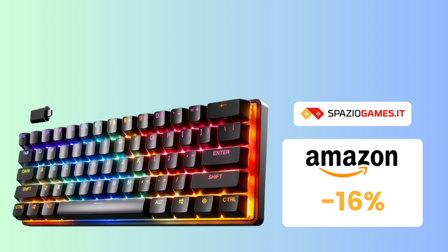 Immagine di WOW! Tastiera gaming SteelSeries Apex Pro Mini a -16%!