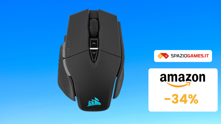 Mouse da gaming Corsair M65 RGB ULTRA a 85€: 120 ore di gioco!