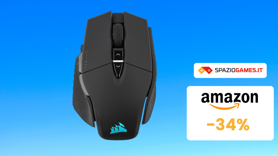 Immagine di Mouse da gaming Corsair M65 RGB ULTRA a 85€: 120 ore di gioco!