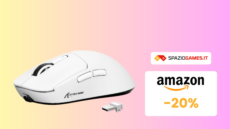 Mouse gaming ATTACK SHARK X3 in OFFERTA a soli 39,99€!