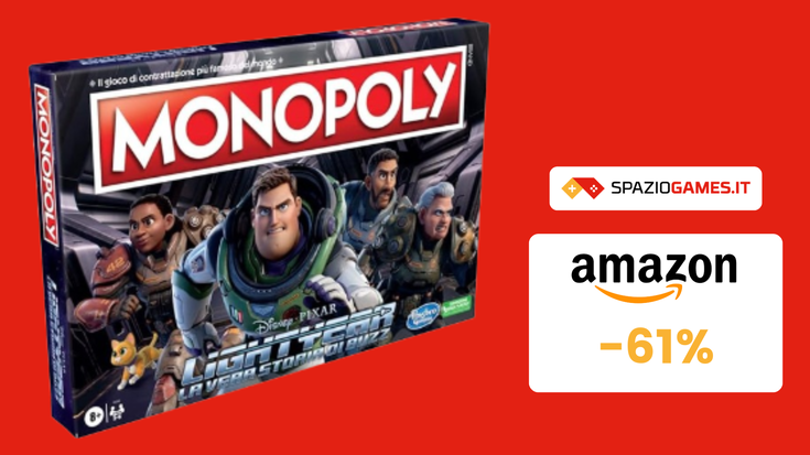 Monopoly Lightyear a soli 15€ per un'avventura intergalattica!