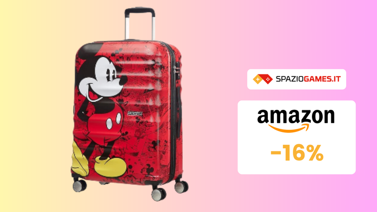 In vacanza con questo trolley di Mickey Mouse a 147€!