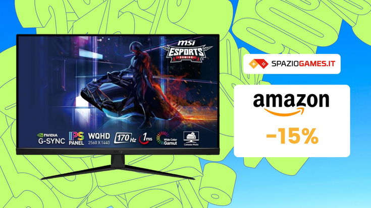 Corri su Amazon: Monitor gaming MSI G321Q in SCONTO, meglio del Prime Day! SOLO 280€!