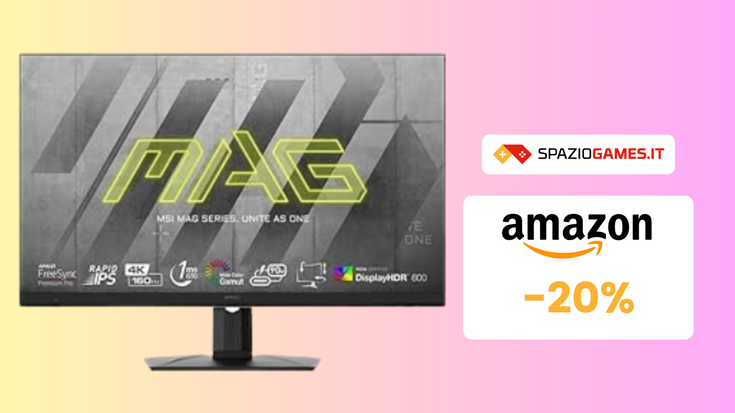 Monitor gaming MSI MAG 323UPF 32" a 600€: offerta a tempo!