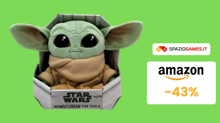 ADORABILE peluche di Grogu di The Mandalorian a soli 26€!