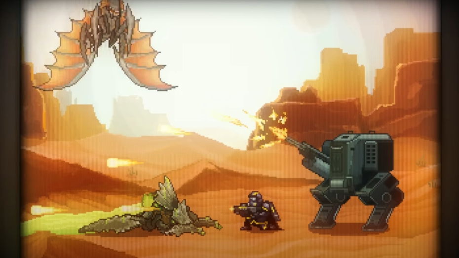 Immagine di Qualcuno ha immaginato Helldivers 2 come retro arcade in 2D (ed è un sogno)