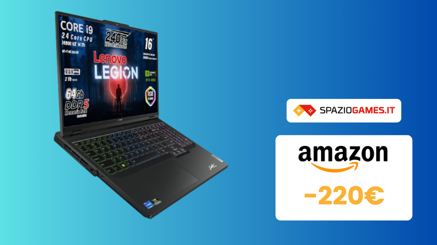 Immagine di WOW! Notebook gaming Lenovo Legion PRO5 SCONTATO di 220€!