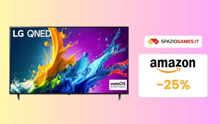 SCONTO del 25% su LG 55QNED80T6A: porta a casa questa ottima smart TV 55" 4K a SOLI 749€!