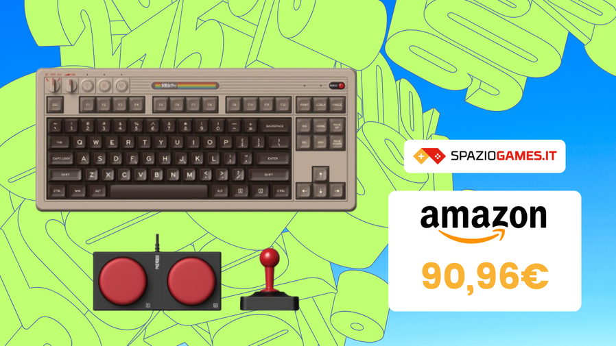 Immagine di Splendida tastiera 8BitDo ispirata a Commodore 64 a SOLI 90,96€!