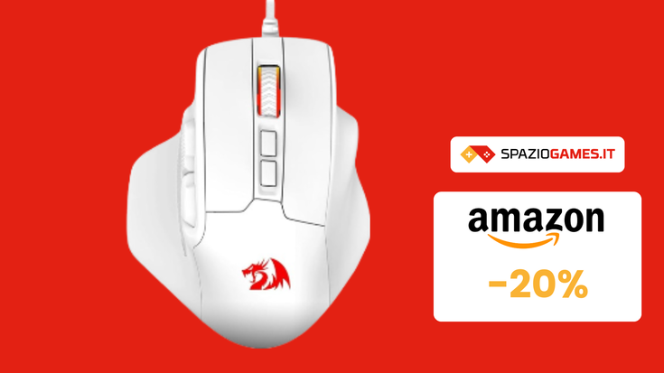 Mouse da gaming Redragon M806 Bullseye a soli 26€!