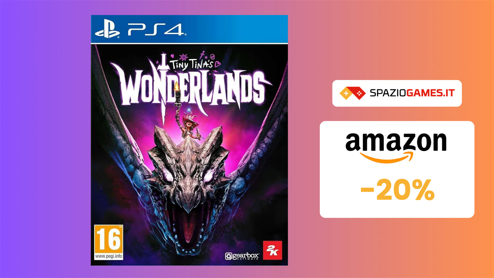 Tiny Tina's Wonderlands per PS4 a soli 20€: un viaggio indimenticabile!