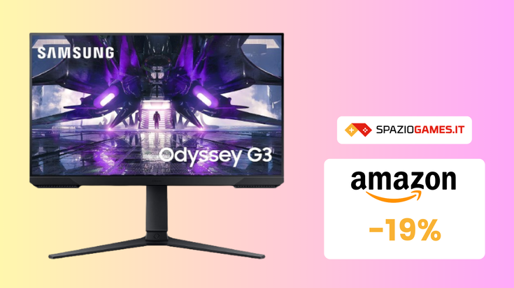 Monitor gaming Samsung Odyssey G3 a un prezzo SHOCK! (-19%)