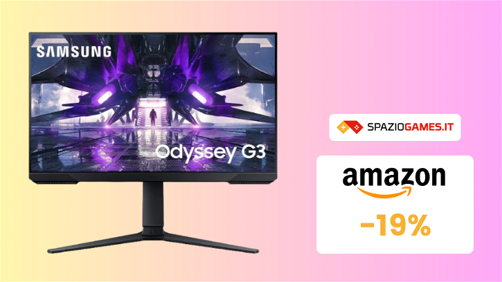 Immagine di Monitor gaming Samsung Odyssey G3 a un prezzo SHOCK! (-19%)