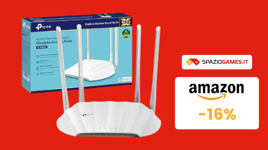 Immagine di Rete Wi-Fi estesa e performante con TP-Link AX1800 a 59€!