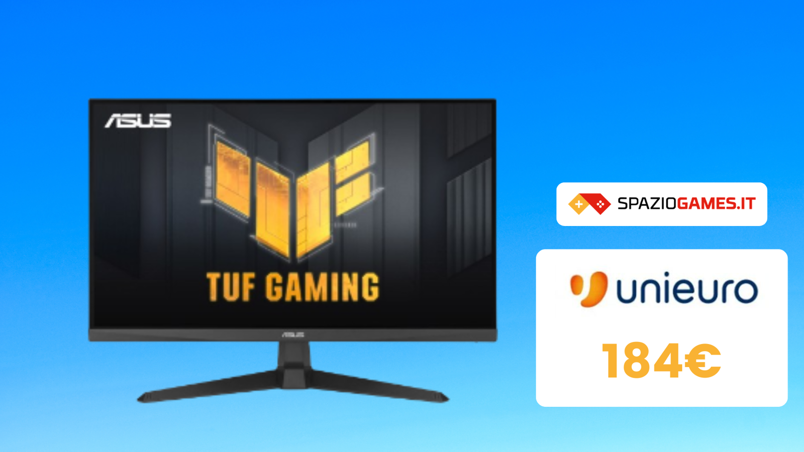 Monitor ASUS TUF Gaming da 27” a soli 184€: e si gioca!