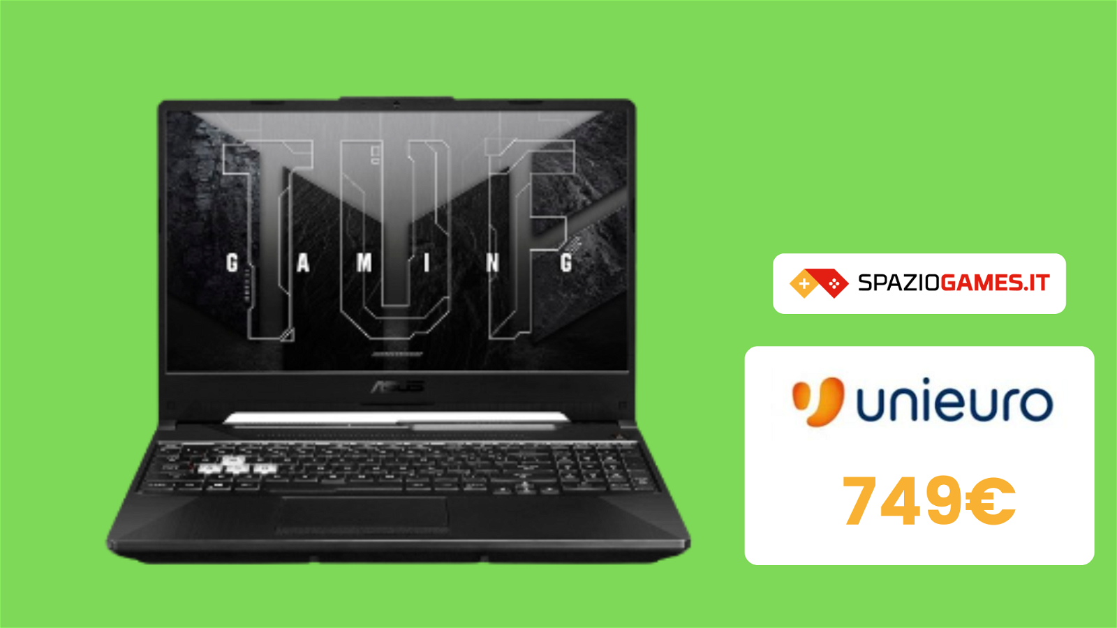 Notebook ASUS TUF Gaming A15 con sconto del 25%!