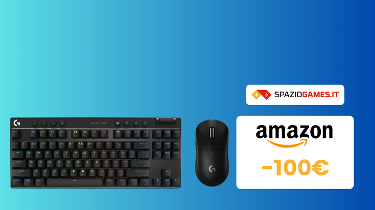 Set con mouse e tastiera gaming Logitech SCONTATO di 100€!