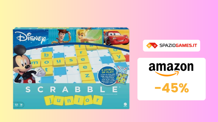Immagine di Scrabble Junior Disney a 16€: il gioco da tavolo per i più piccoli!
