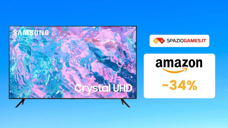 Solo per poco tempo: smart TV Samsung da 43" 4K a MENO di 300€! -34%