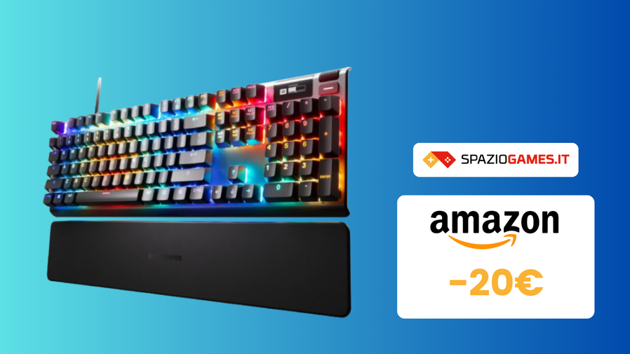 Immagine di Questa tastiera gaming SteelSeries Apex oggi COSTA POCHISSIMO!