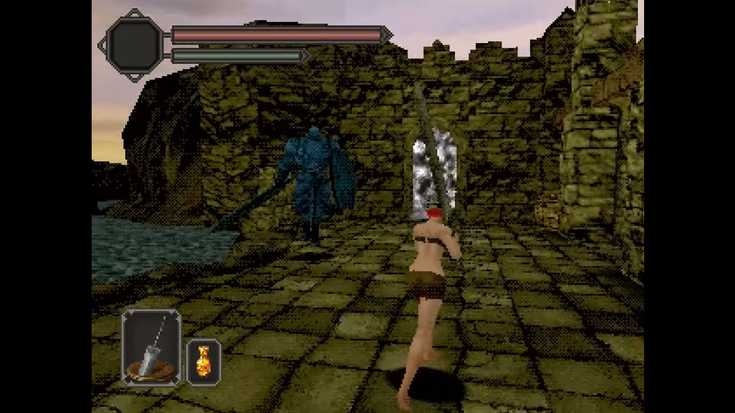 Dark Souls 2 in versione PS1 è pura nostalgia