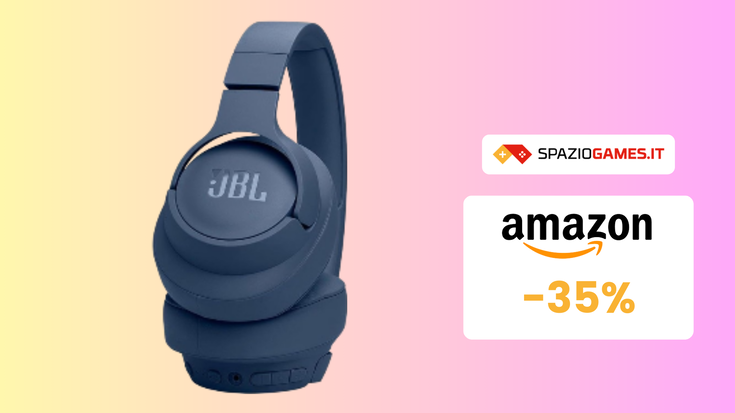 JBL Tune 770NC: comfort on-ear e 70 ore di musica a 85€!