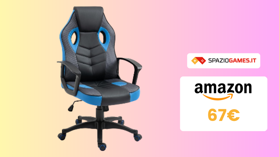 Immagine di Sedia da gaming Vinsetto: stile e funzionalità a SOLI 67€!