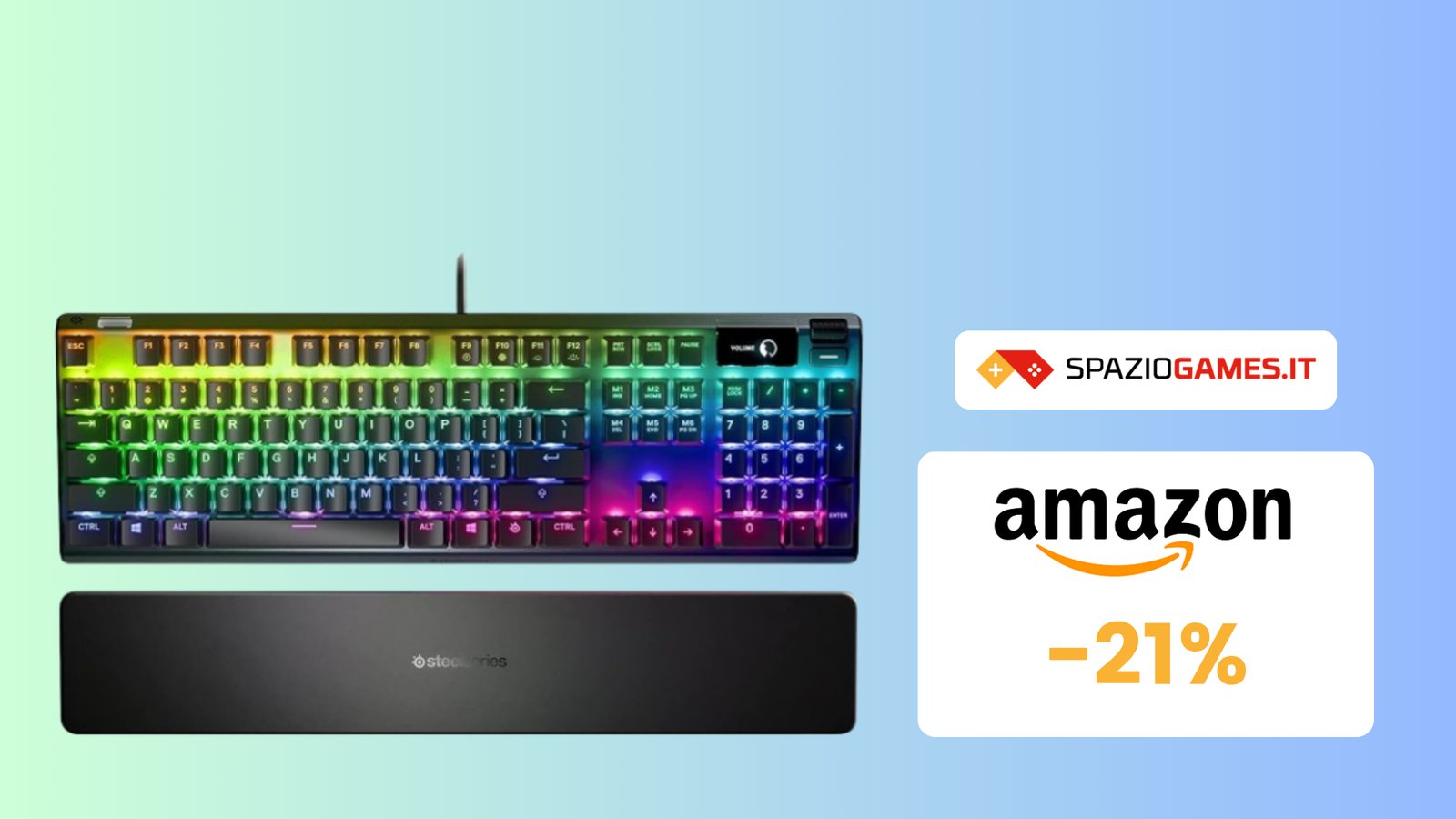Questa tastiera gaming SteelSeries colora il vostro setup! (-21%)