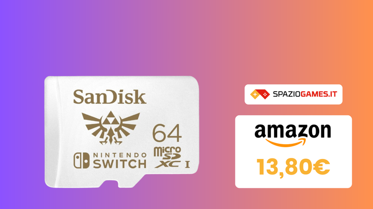 Espandete la memoria di Switch con questa microSD di Zelda! (-59%)