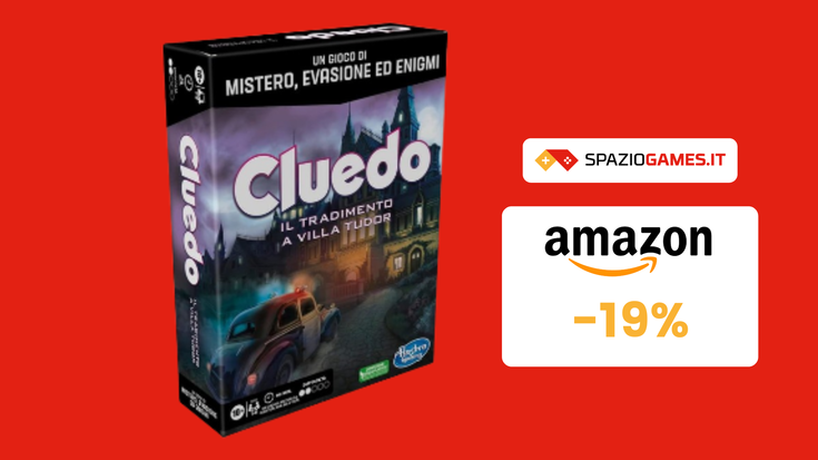 Indagini misteriose con questa versione di Cluedo a 18€!