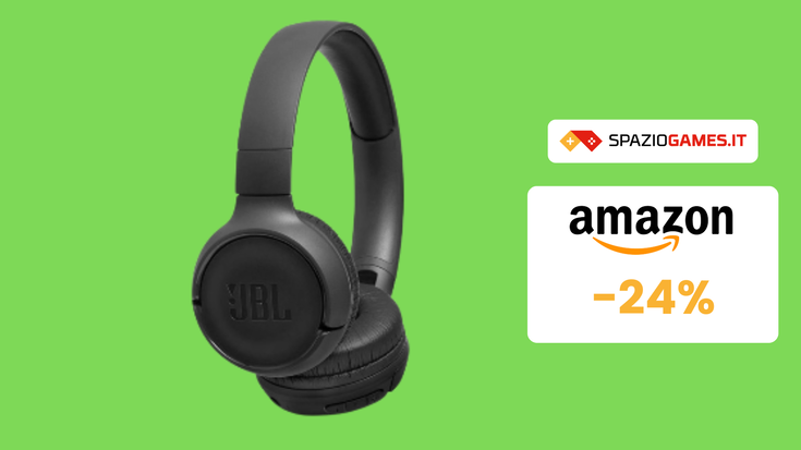 Libertà wireless con le cuffie JBL Tune 500BT a soli 38€!