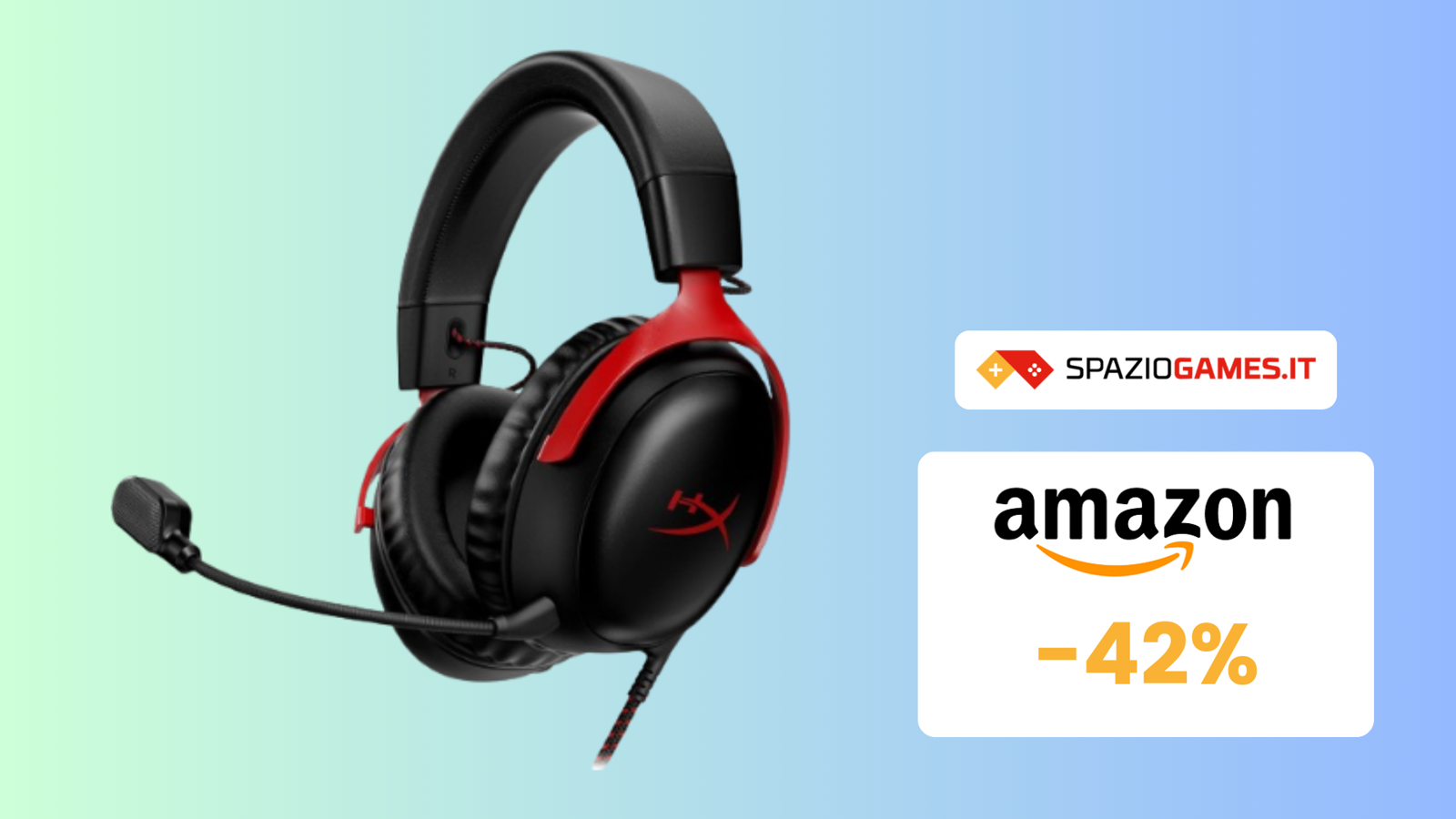 Un'IMMERSIONE TOTALE nei giochi con HyperX Cloud III! (-42%)