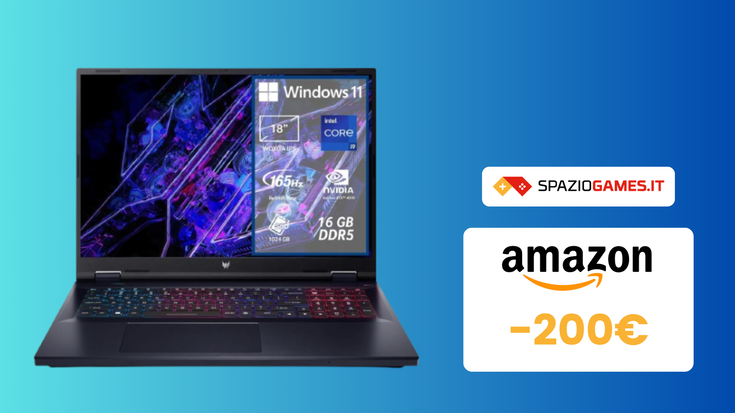 Questo fantastico notebook gaming Acer oggi costa 200€ IN MENO!