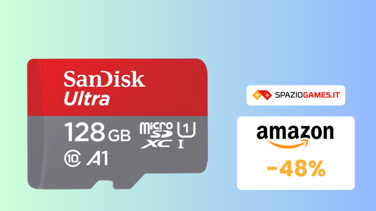 Espandete la memoria di Switch con questa microSD da 128 GB! (-48%)