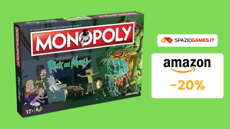 Entrate nel multiverso con il Monopoly Rick and Morty a 32€!