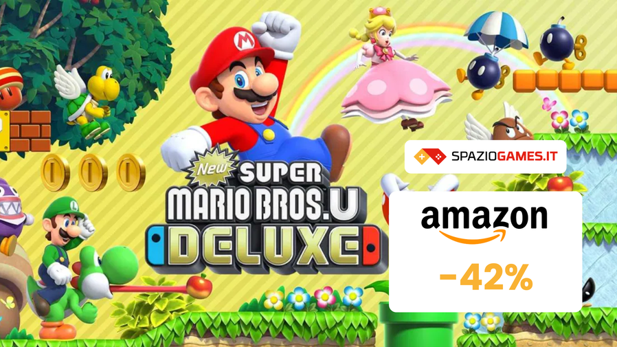 Immagine di New Super Mario Bros. U Deluxe oggi è SCONTATO del 42%!