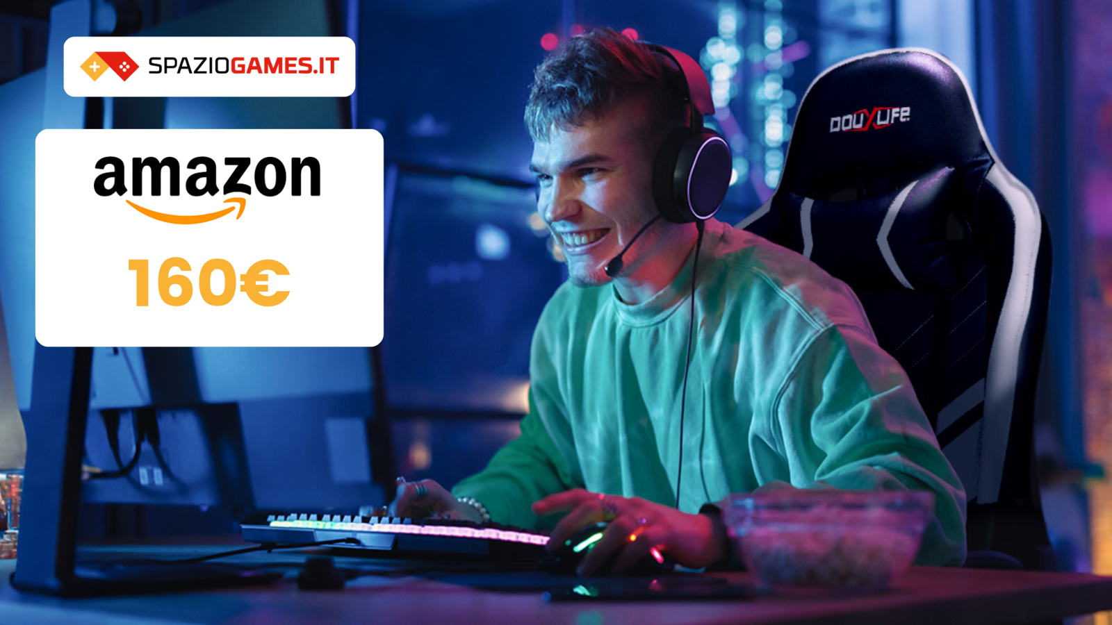 Comodità massima con questa sedia da gaming Douxlife a 160€!