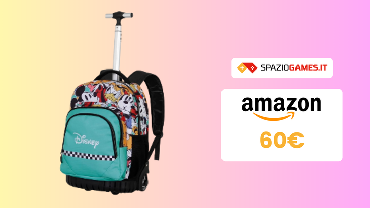 Perfetto per scuola e viaggi: è lo zaino trolley Disney!