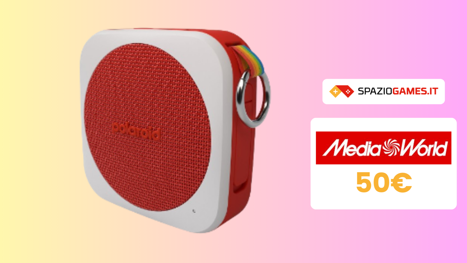 Polaroid Music Player P1 a 50€ per portare la musica ovunque!