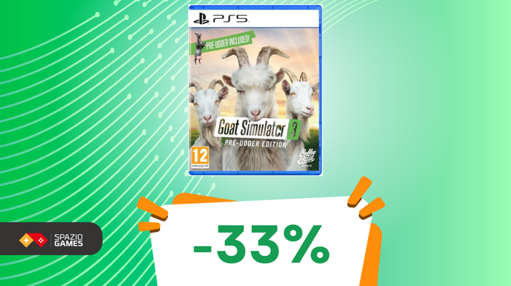 Immagine di Caos e capre vi aspettano con Goat Simulator 3 a 20€!