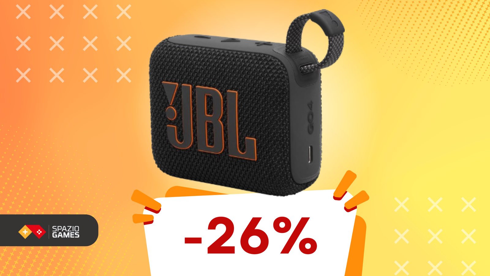 JBL GO 4: speaker portatile e waterproof a soli 37€!