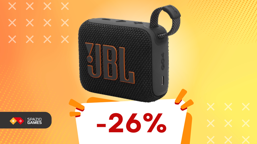 Immagine di JBL GO 4: speaker portatile e waterproof a soli 37€!